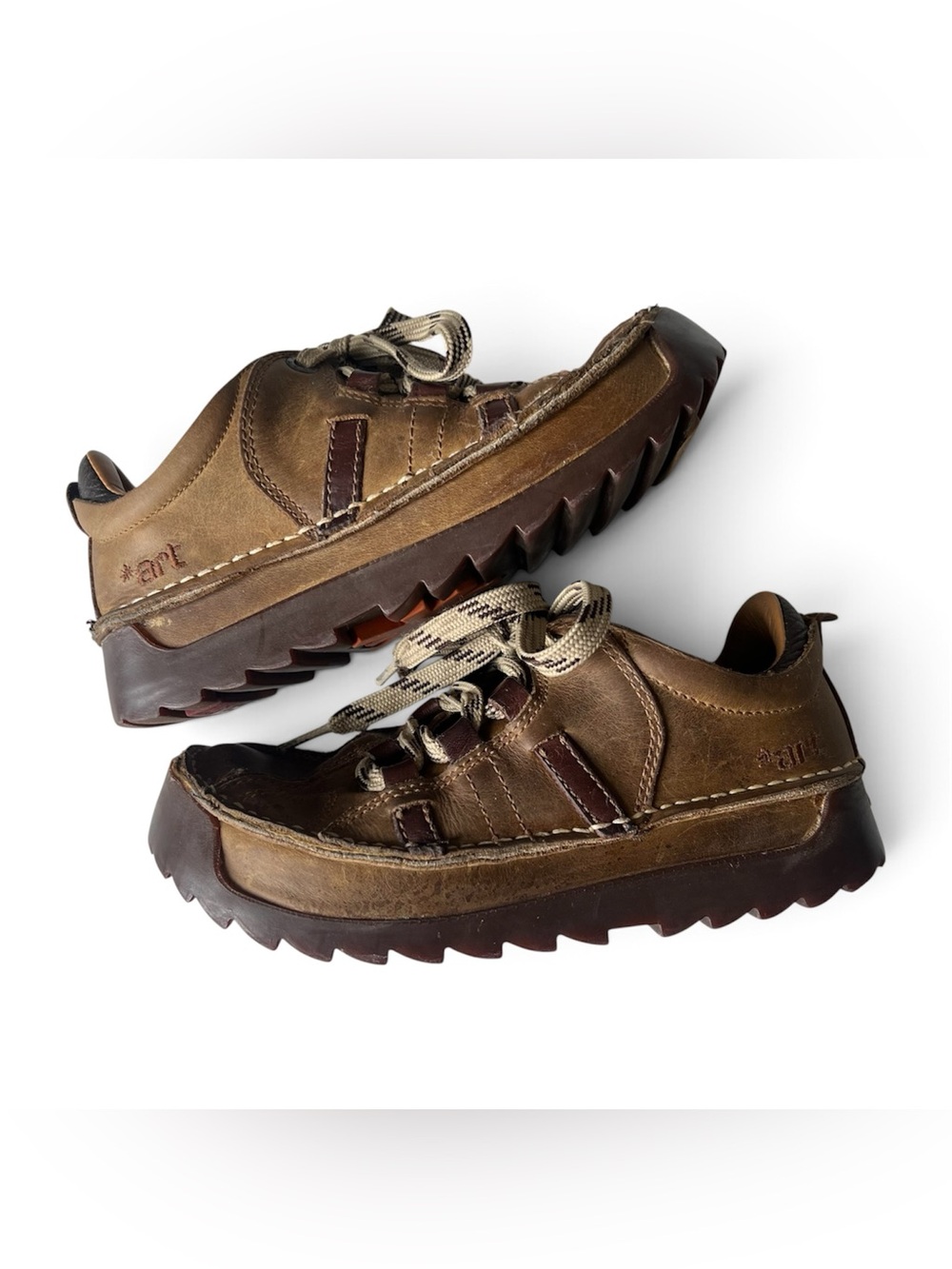 The Art Company Chunky Shoes Skyline 590 Y2K Sneakers Platform Leather Size 38
